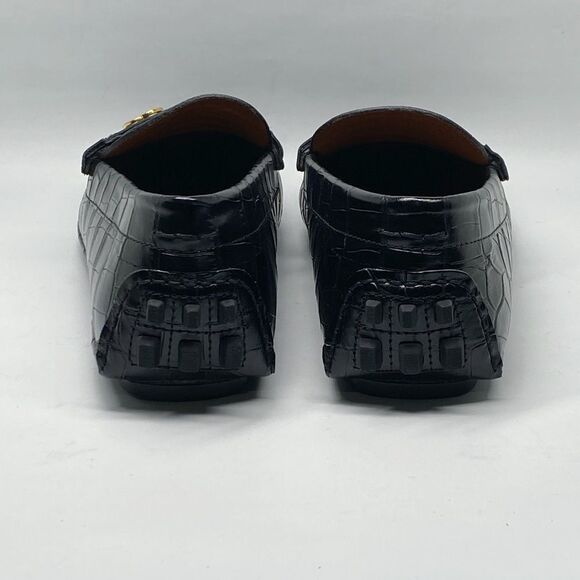 Bally Keeper Croc-Embossed Leather Driving Loafers size 8.5 main image 5